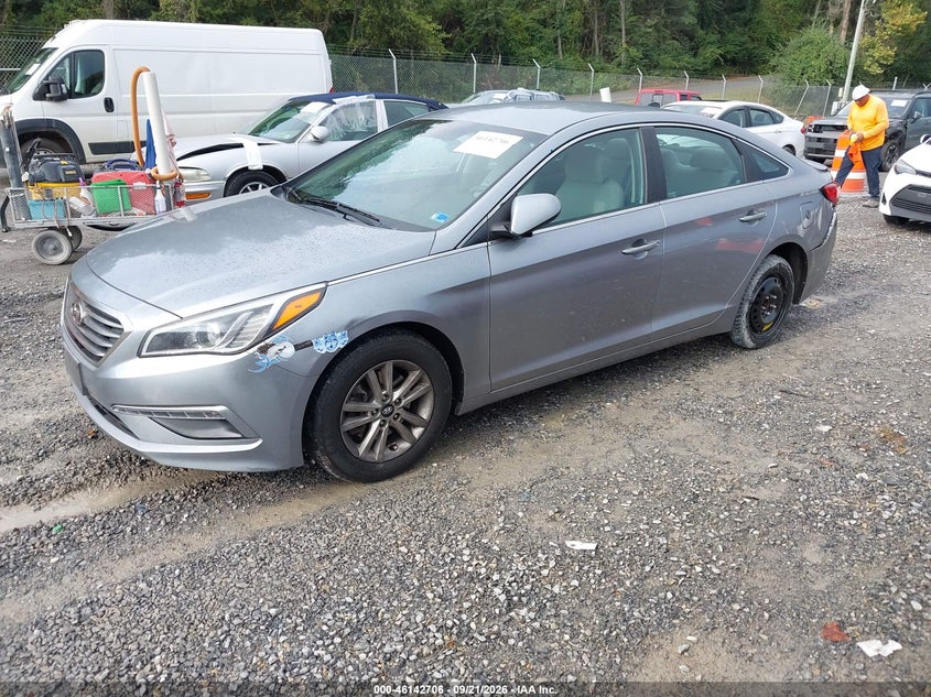 Vin: 5npe24afxfh076525, lot: 46642463, hyundai sonata se 20152