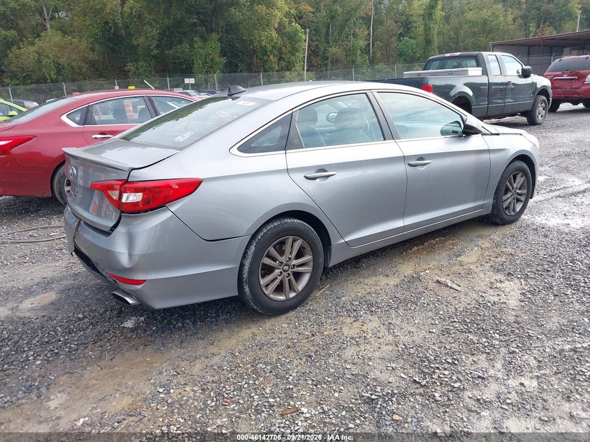 Vin: 5npe24afxfh076525, lot: 46642463, hyundai sonata se 20154