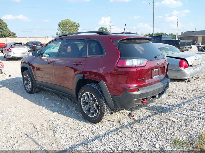 Vin: 1c4pjmbx5md202067, lot: 46642468, jeep cherokee trailhawk 4x4 20213