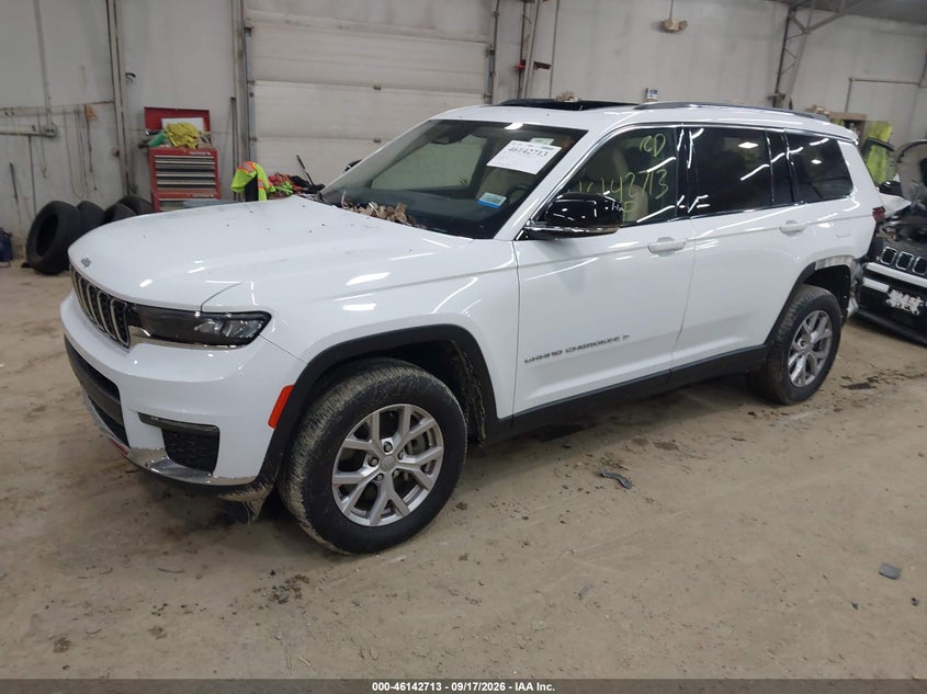 Vin: 1c4rjkbgxn8564547, lot: 46642470, jeep grand cherokee l limited 4x4 20222