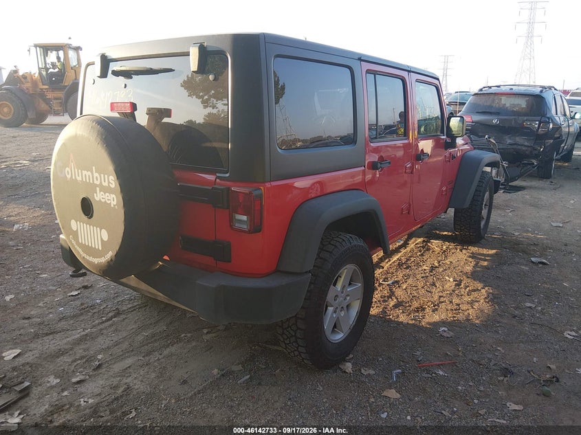 Vin: 1c4bjwdg8jl815689, lot: 46642490, jeep wrangler jk unlimited sport s 4x4 20184