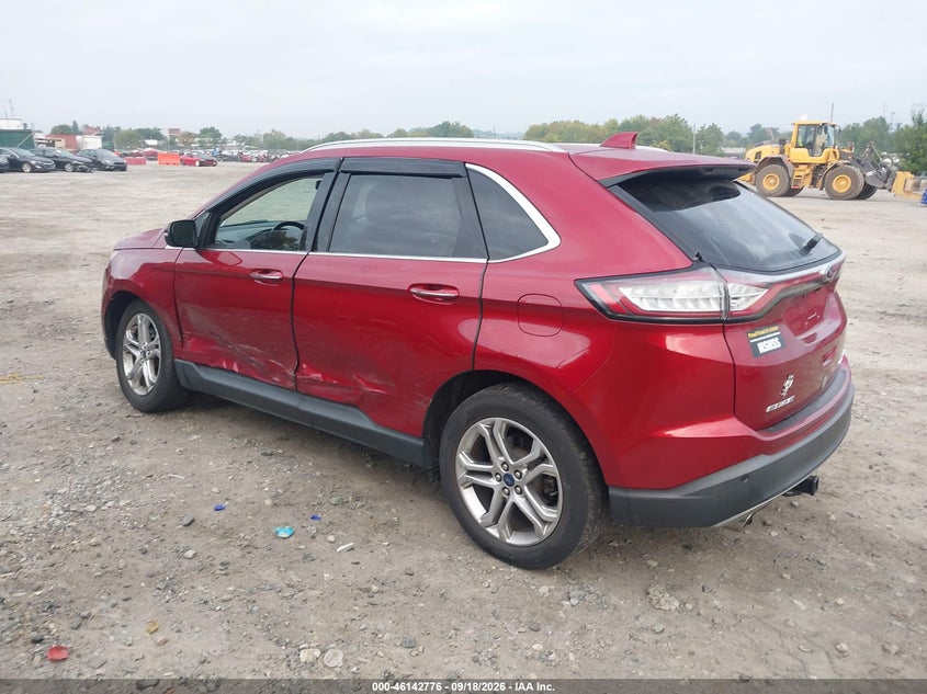 Vin: 2fmtk4k96fbb56802, lot: 46642533, ford edge titanium 20153