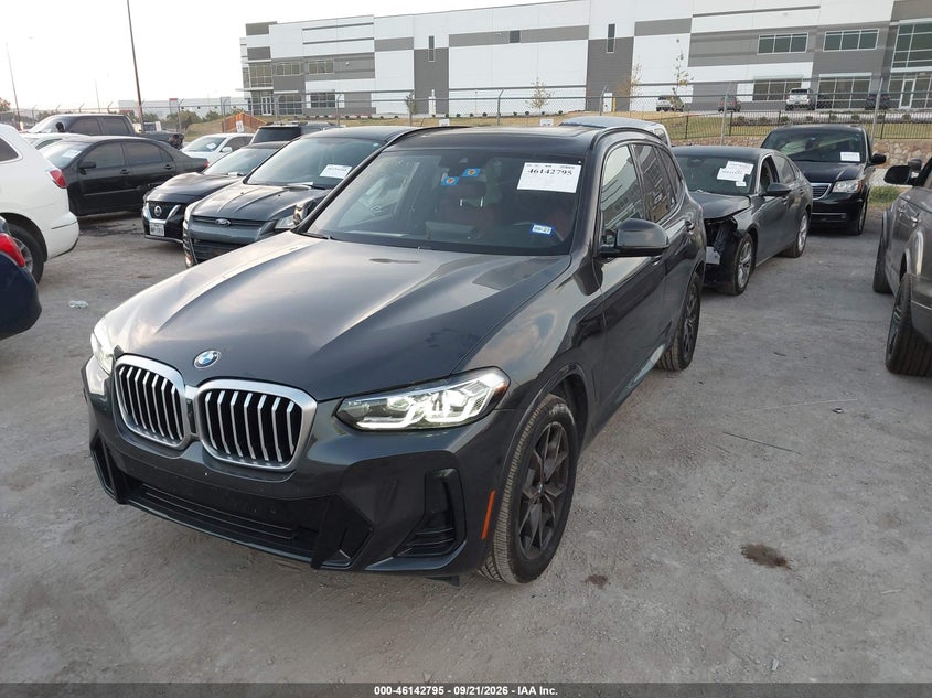 Vin: 5ux53dp07p9s65917, lot: 46642552, bmw x3 xdrive30i 20232