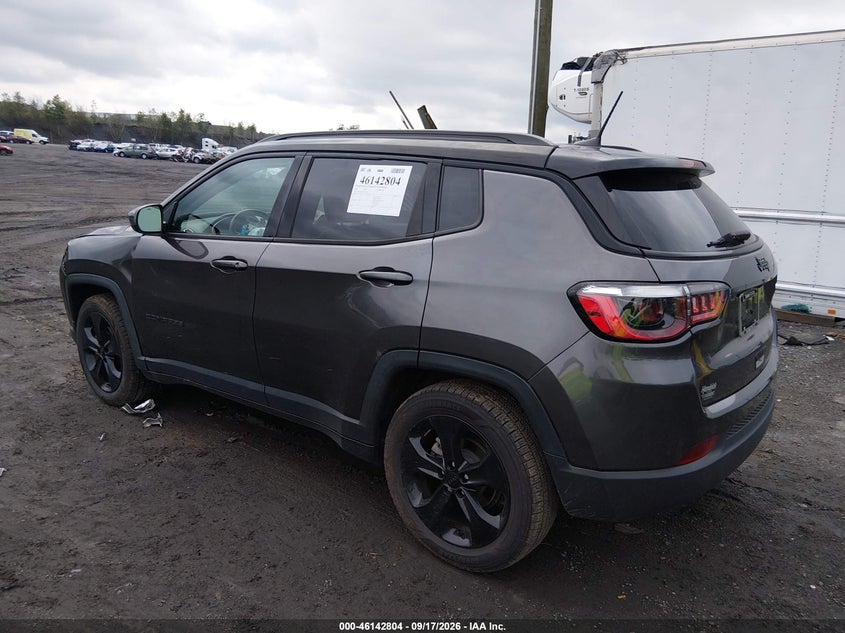 Vin: 3c4njcbb2mt567743, lot: 46642561, jeep compass altitude fwd 20213