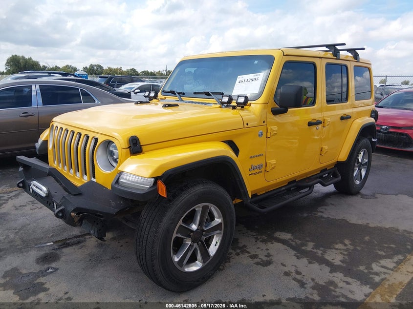 Vin: 1c4hjxen9lw121379, lot: 46642562, jeep wrangler unlimited sahara 4x4 20202