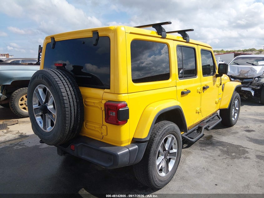 Vin: 1c4hjxen9lw121379, lot: 46642562, jeep wrangler unlimited sahara 4x4 20204