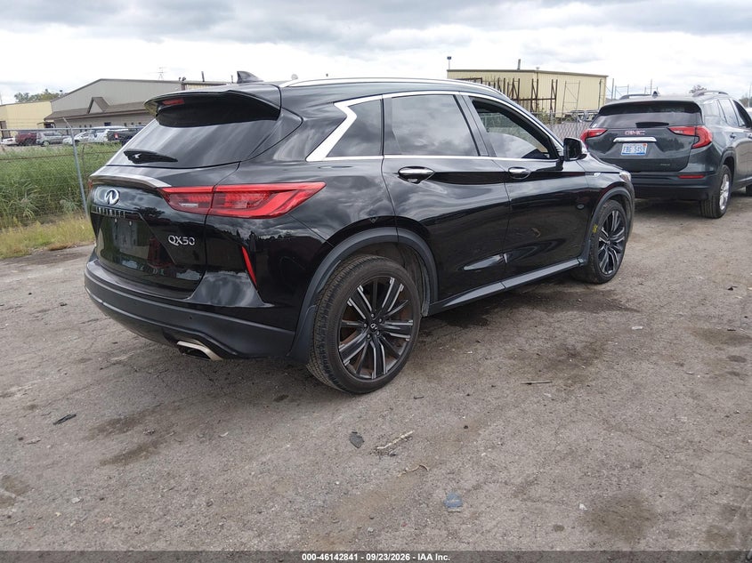 Vin: 3pcaj5bb9mf110274, lot: 46642598, infiniti qx50 luxe awd 20214