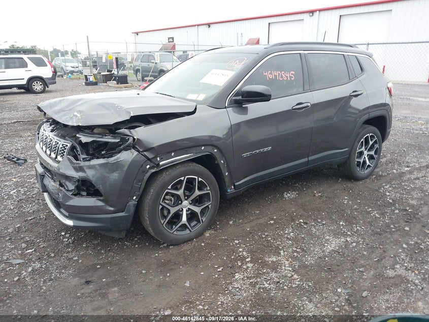 Vin: 3c4njdcn0rt137778, lot: 46642602, jeep compass limited 4x4 20242