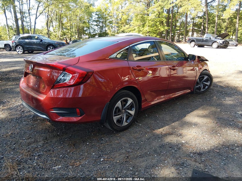 Vin: 19xfc2f60le001248, lot: 46642675, honda civic lx 20204