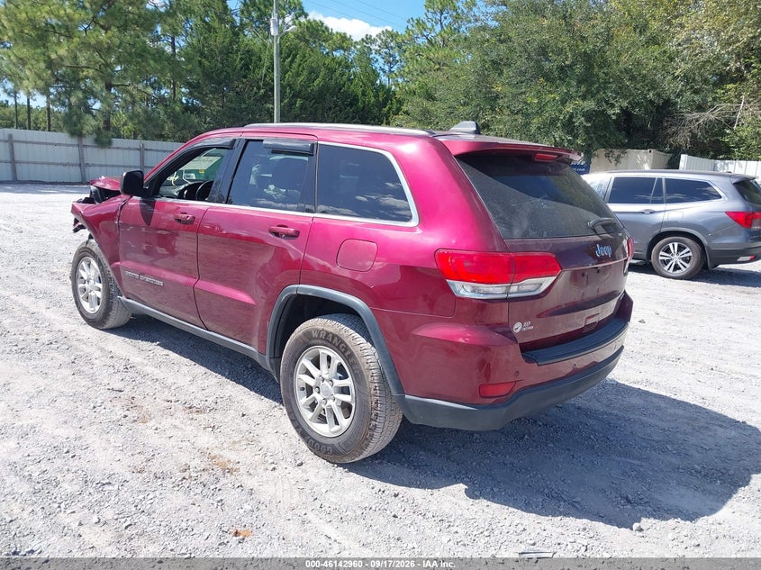 Vin: 1c4rjeag2jc182507, lot: 46642717, jeep grand cherokee laredo 4x2 20183