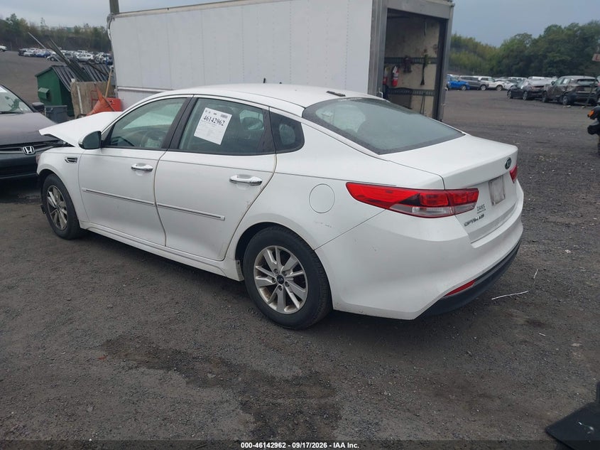 Vin: 5xxgt4l32gg035330, lot: 46642719, kia optima lx 20163