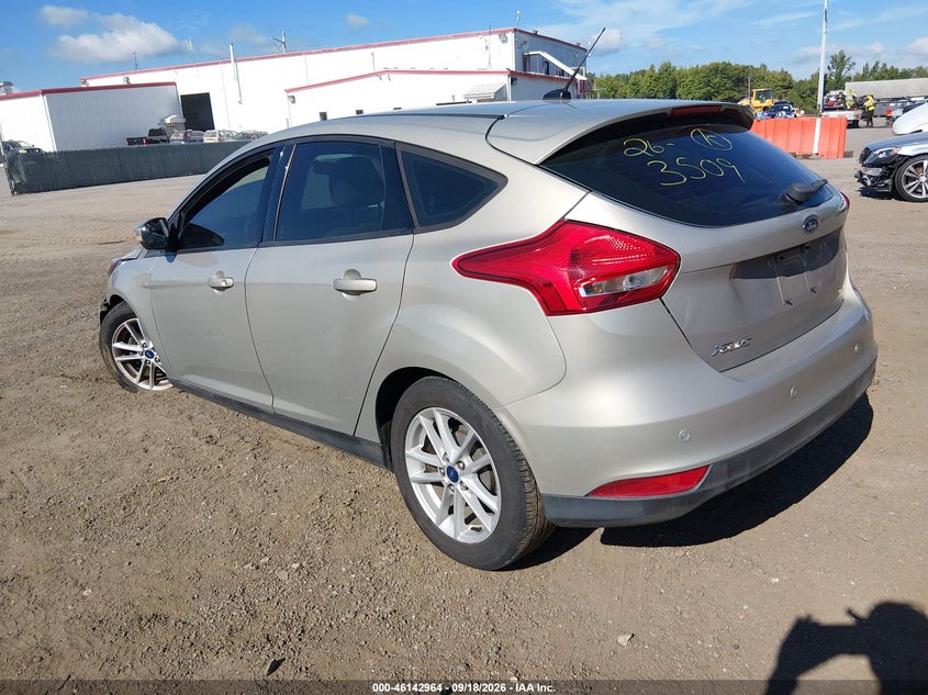 Vin: 1fadp3k26fl227137, lot: 46642721, ford focus se 20153