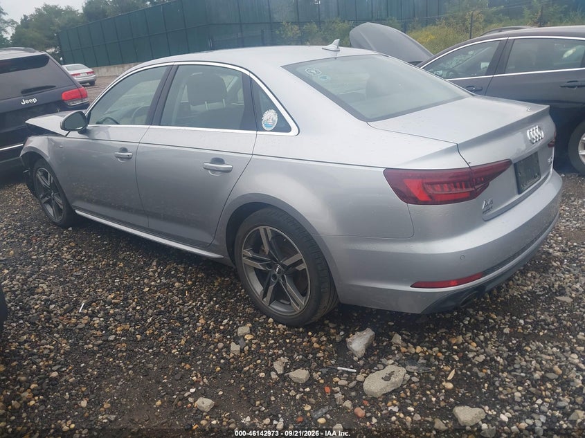 Vin: wauenaf43jn019506, lot: 46642730, audi a4 2.0t premium/2.0t tech premium 20183