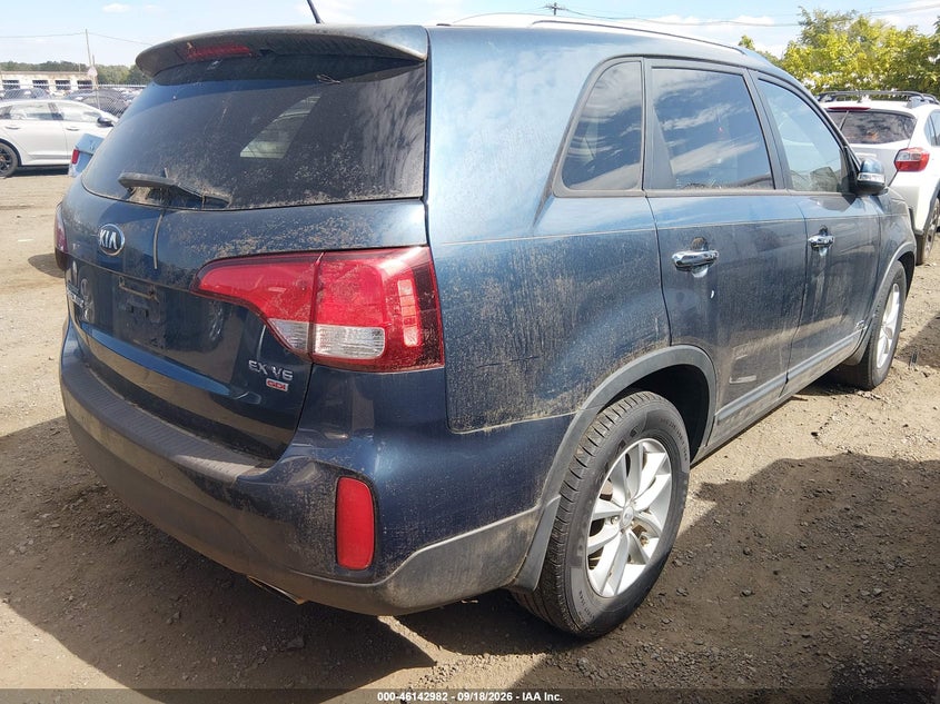 Vin: 5xykuda73eg480293, lot: 46642739, kia sorento ex v6 20144