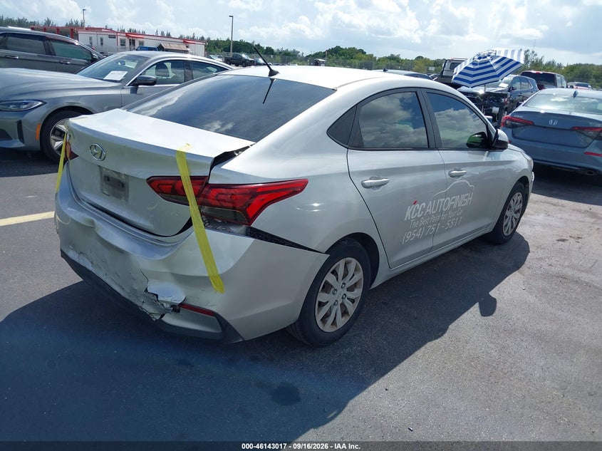 Vin: 3kpc24a69me151255, lot: 46642774, hyundai accent se 20214