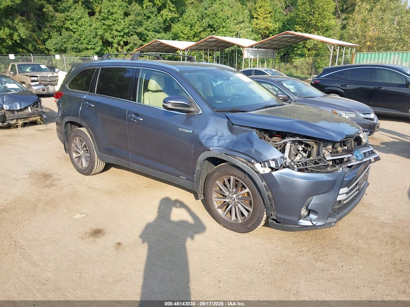 Vin: 5tdjgrfh5ks076492, lot: 46642787, toyota highlander hybrid xle 2019 img_1