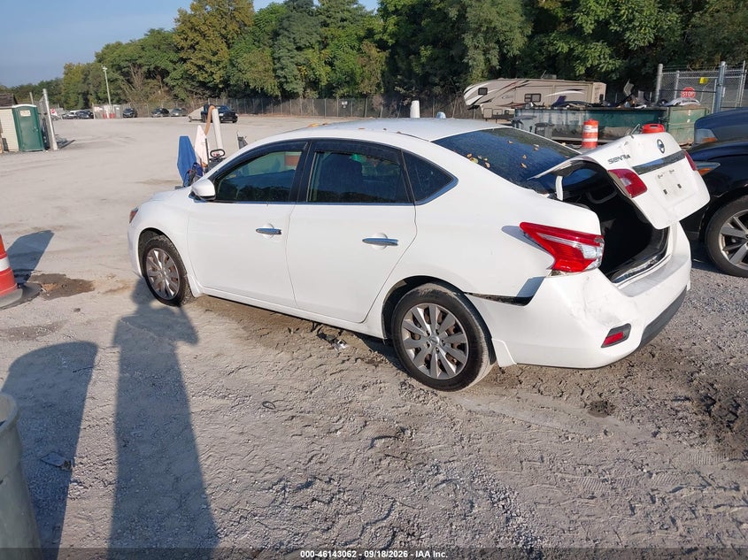 Vin: 3n1ab7ap9hy303513, lot: 46642819, nissan sentra s 20173