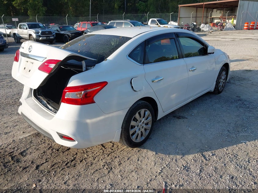 Vin: 3n1ab7ap9hy303513, lot: 46642819, nissan sentra s 20174