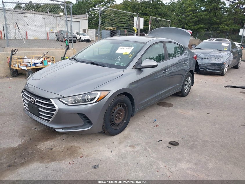 Vin: kmhd74lf3ju564994, lot: 46642846, hyundai elantra se 20182