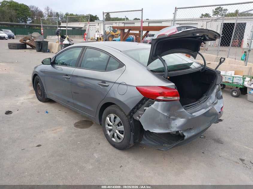 Vin: kmhd74lf3ju564994, lot: 46642846, hyundai elantra se 20183