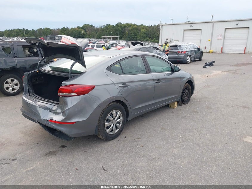 Vin: kmhd74lf3ju564994, lot: 46642846, hyundai elantra se 20184