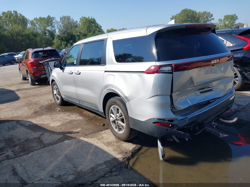 Vin: kndnb4h39p6272916, lot: 46642853, kia carnival lx 20233