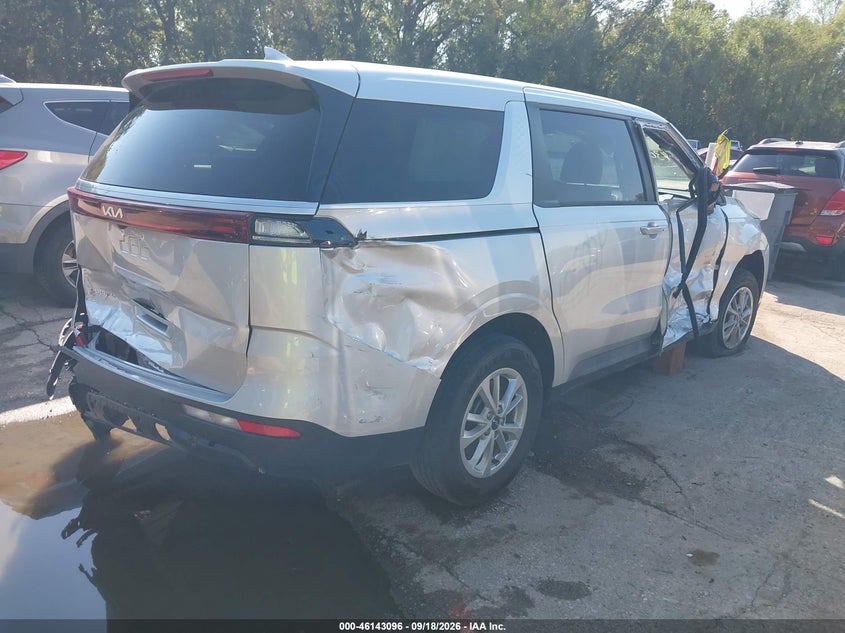 Vin: kndnb4h39p6272916, lot: 46642853, kia carnival lx 20234