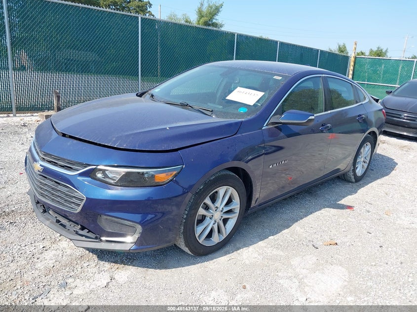 2016 Chevrolet Malibu, Невідомо, IAAI, VIN 1G1ZE5ST8GF241866 — фото 2