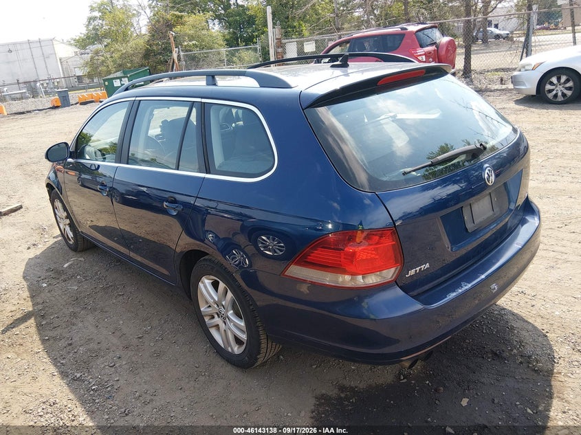 Vin: 3vwpl7ajxbm666124, lot: 46642895, volkswagen jetta sportwagen 2.0l tdi 20113