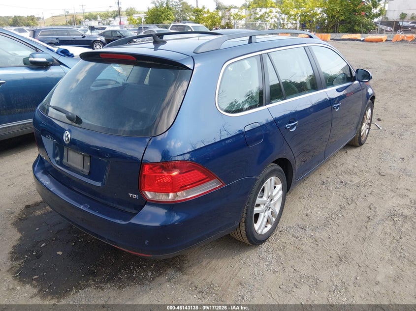 Vin: 3vwpl7ajxbm666124, lot: 46642895, volkswagen jetta sportwagen 2.0l tdi 20114