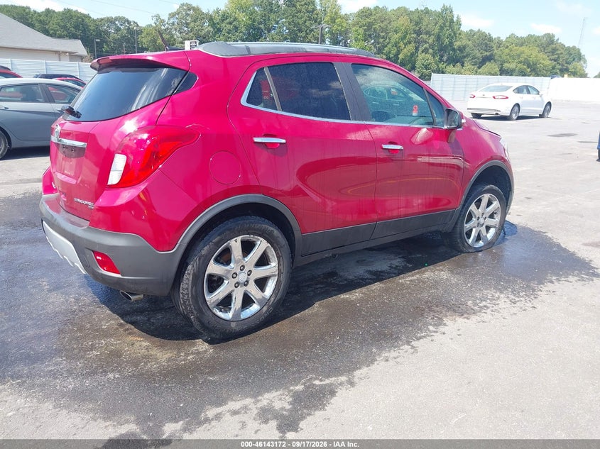Vin: kl4cjfsb0eb538523, lot: 46642929, buick encore convenience 20144