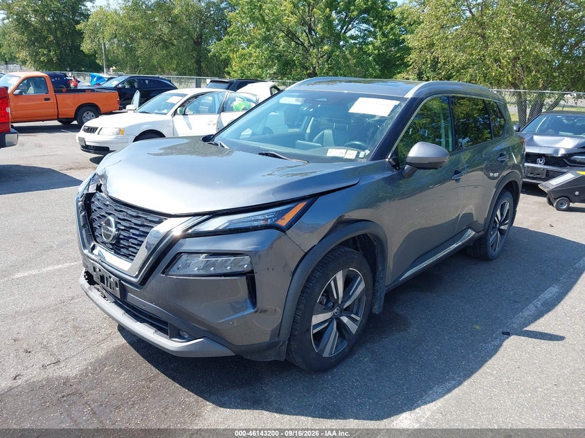 Vin: 5n1at3cb0mc701826, lot: 46642957, nissan rogue sl intelligent awd 20212