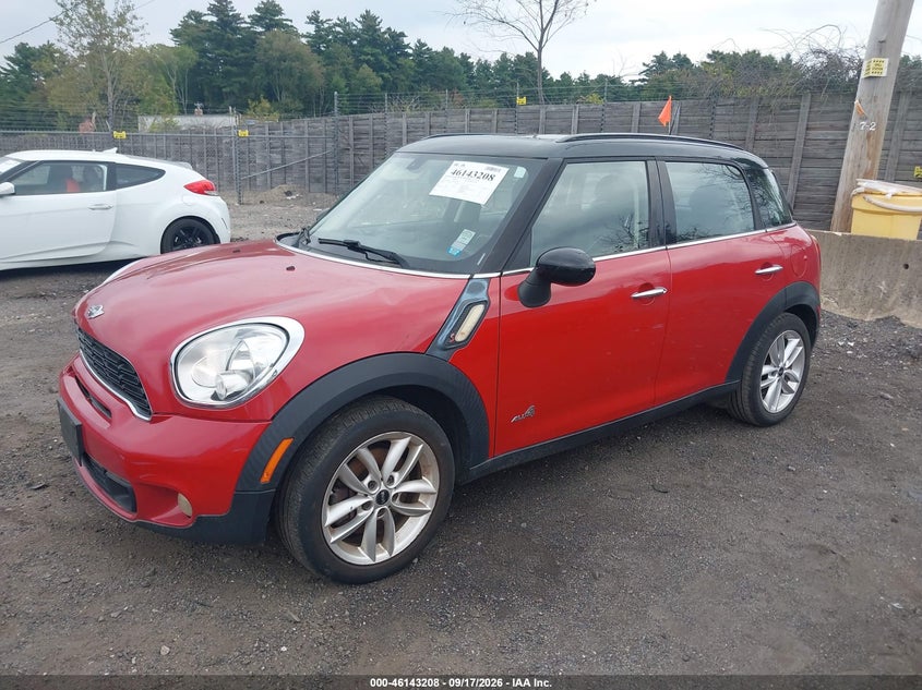 Vin: wmwzc5c56dwm15746, lot: 46642965, mini countryman cooper s 20132