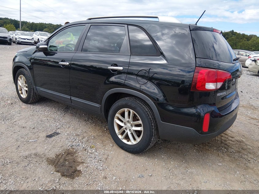 Vin: 5xykt3a62eg506368, lot: 46643015, kia sorento lx 20143
