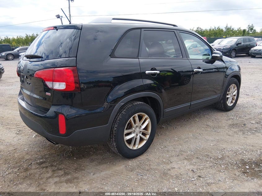Vin: 5xykt3a62eg506368, lot: 46643015, kia sorento lx 20144