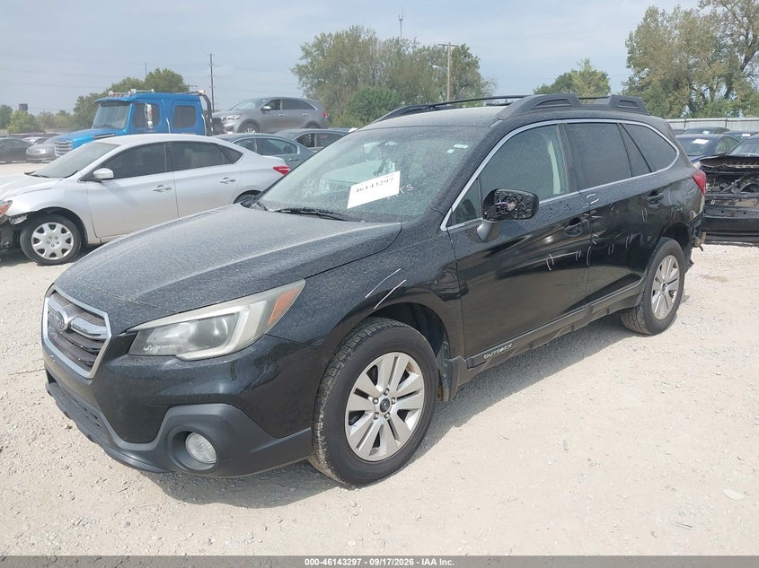 Vin: 4s4bsacc7j3228684, lot: 46643054, subaru outback 2.5i premium 20182
