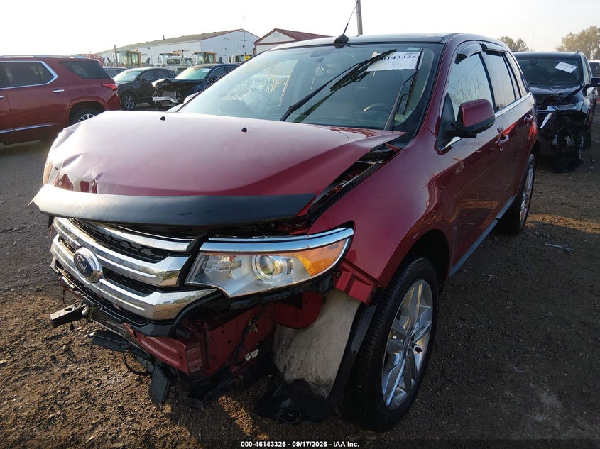 Vin: 2fmdk4kc4ebb53556, lot: 46643083, ford edge limited 20142