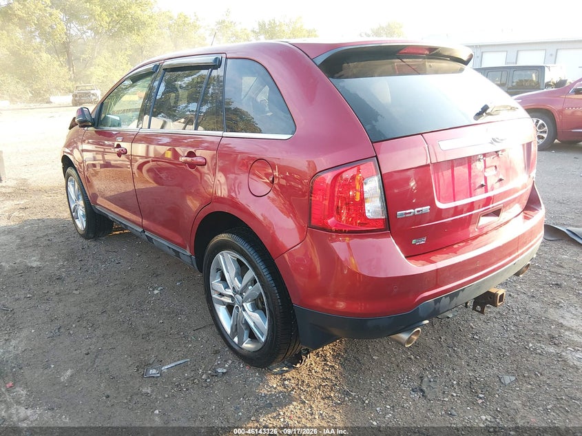 Vin: 2fmdk4kc4ebb53556, lot: 46643083, ford edge limited 20143