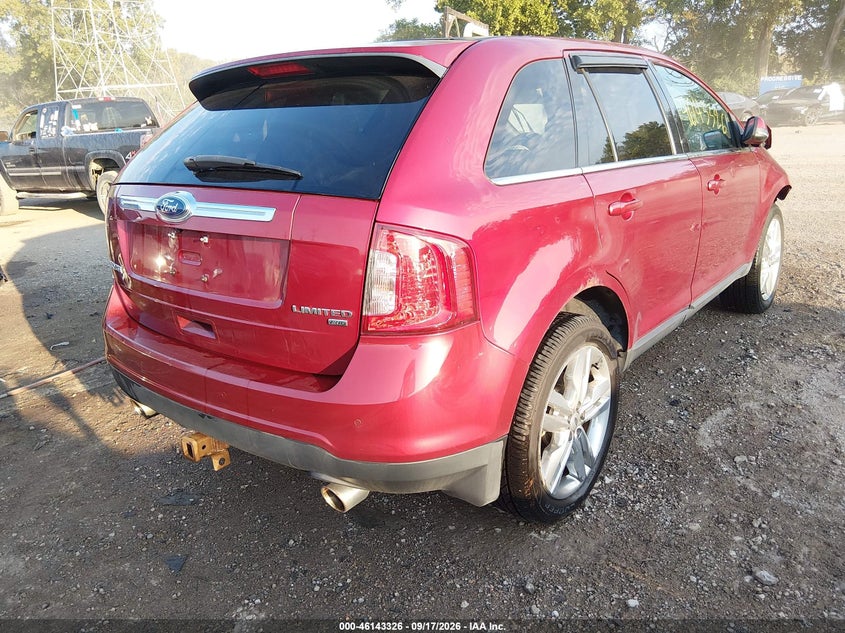 Vin: 2fmdk4kc4ebb53556, lot: 46643083, ford edge limited 20144