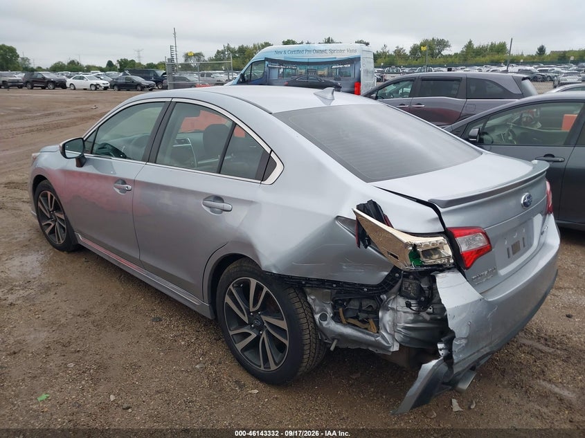 Vin: 4s3bnas60k3012264, lot: 46643089, subaru legacy 2.5i sport 20193