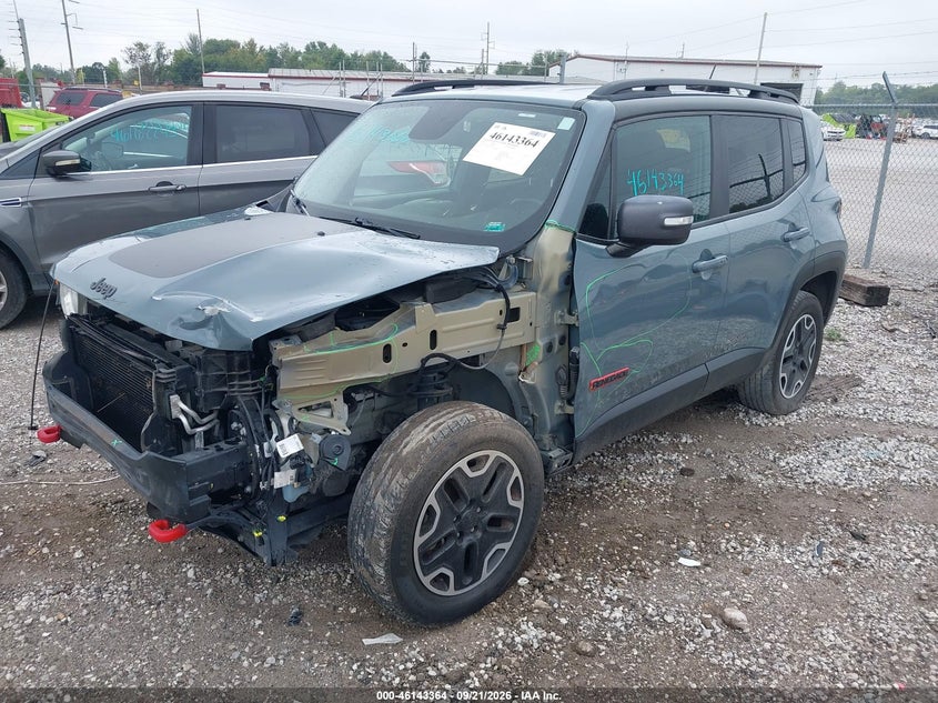 Vin: zaccjbctxgpc75360, lot: 46643121, jeep renegade trailhawk 20162