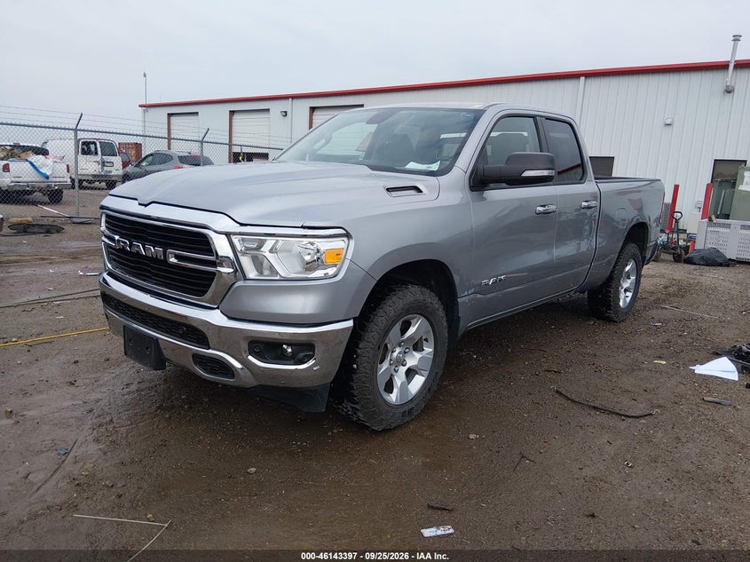Vin: 1c6srfbt6kn772119, lot: 46643154, ram 1500 big horn/lone star  4x4 6'4 box 20192