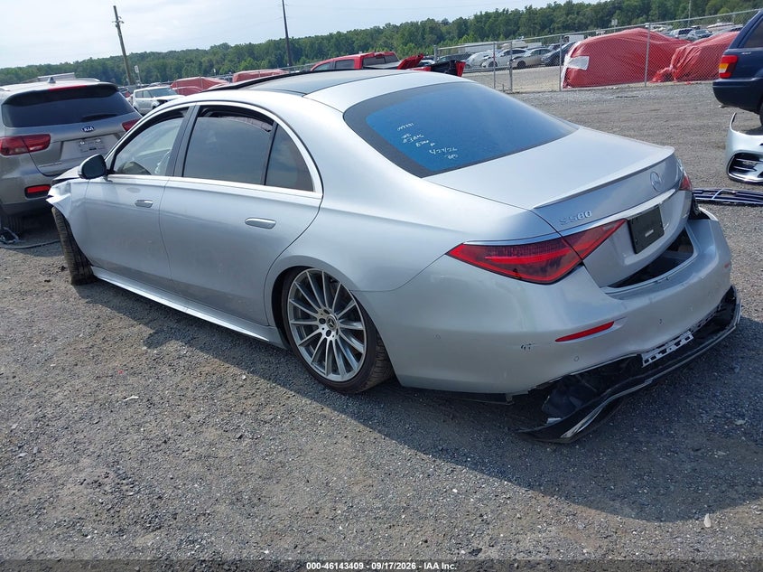 Vin: w1k6g7gb8ma049281, lot: 46643166, mercedes-benz s-class s 580 20213