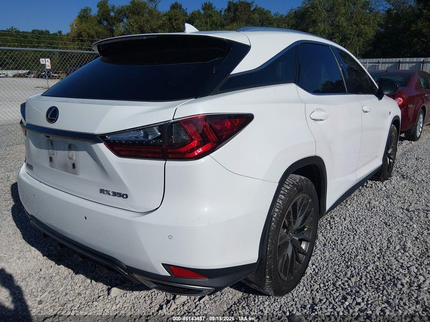 Vin: 2t2yzmda0nc356699, lot: 46643214, lexus rx 350 f sport handling 20224