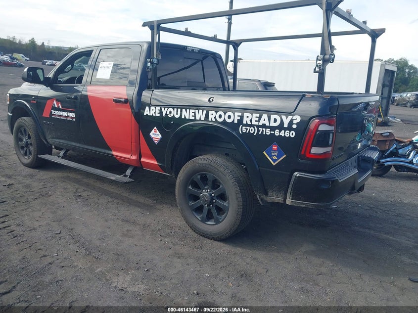 Vin: 3c6ur5flxlg107957, lot: 46643224, ram 2500 laramie  4x4 6'4 box 20203