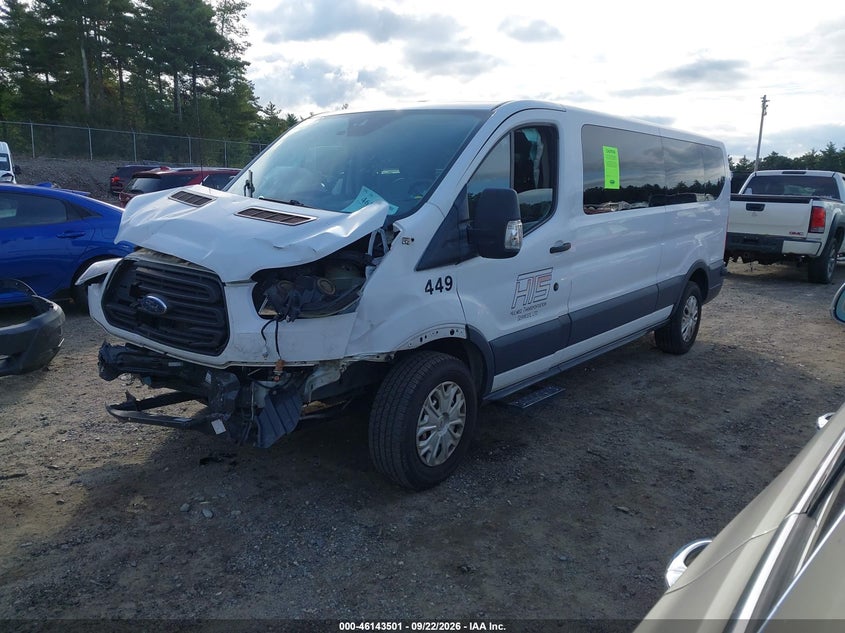 Vin: 1fbzx2zm8hka46300, lot: 46643258, ford transit-350 xl 20172