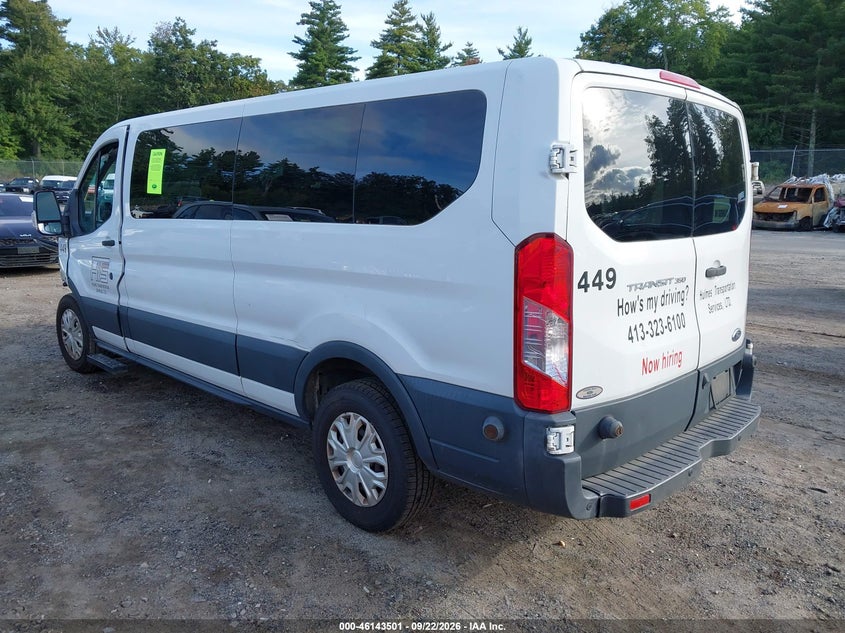 Vin: 1fbzx2zm8hka46300, lot: 46643258, ford transit-350 xl 20173