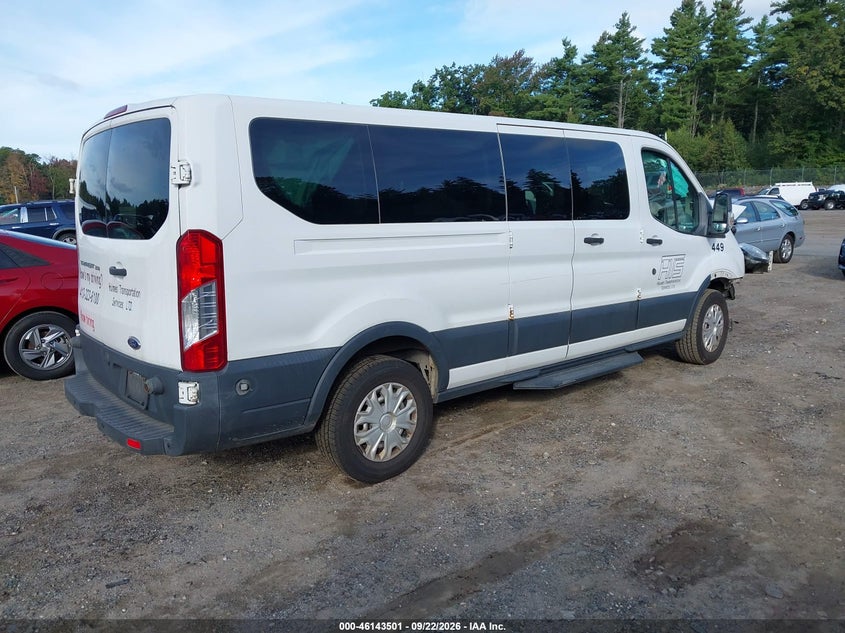 Vin: 1fbzx2zm8hka46300, lot: 46643258, ford transit-350 xl 20174