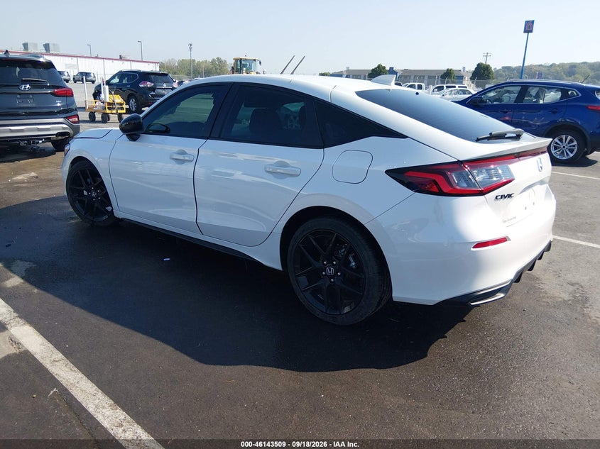 Vin: 19xfl2h87te032172, lot: 46643266, honda civic sport 20263