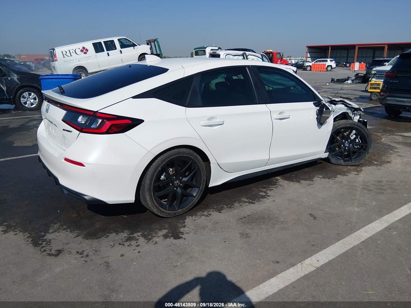 Vin: 19xfl2h87te032172, lot: 46643266, honda civic sport 20264